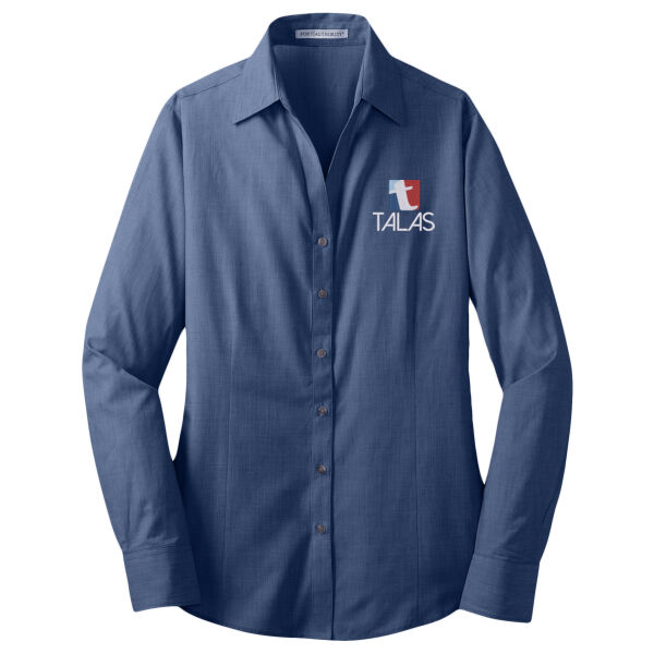 Texas ALAS Embroidered - Ladies Crosshatch Easy Care Shirt Thumbnail
