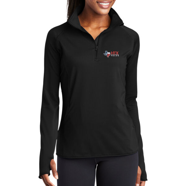 HTX ALAS Embroidered - Ladies Sport Wick ® Stretch 1/4 Zip Pullover Thumbnail