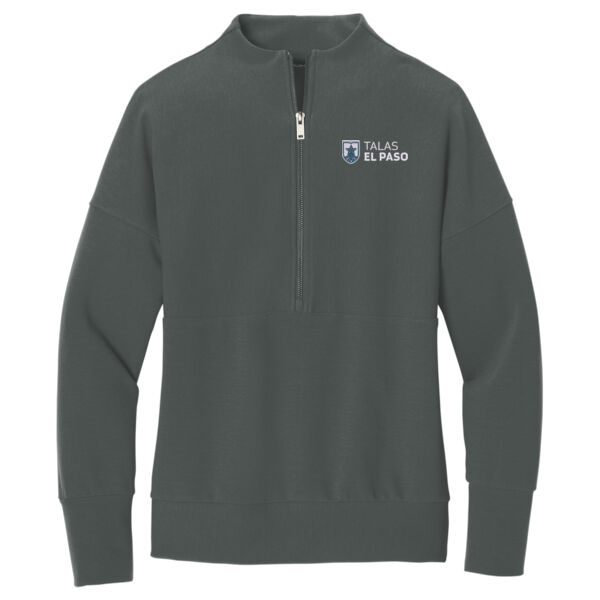 El Paso TALAS Embroidered - Women's Linear Texture 1/4 Zip Thumbnail