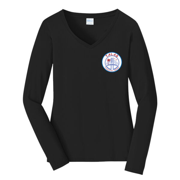 Coastal Bend Texas ALAS Printed - Women's Long Sleeve Fan Favorite V Neck Tee Thumbnail