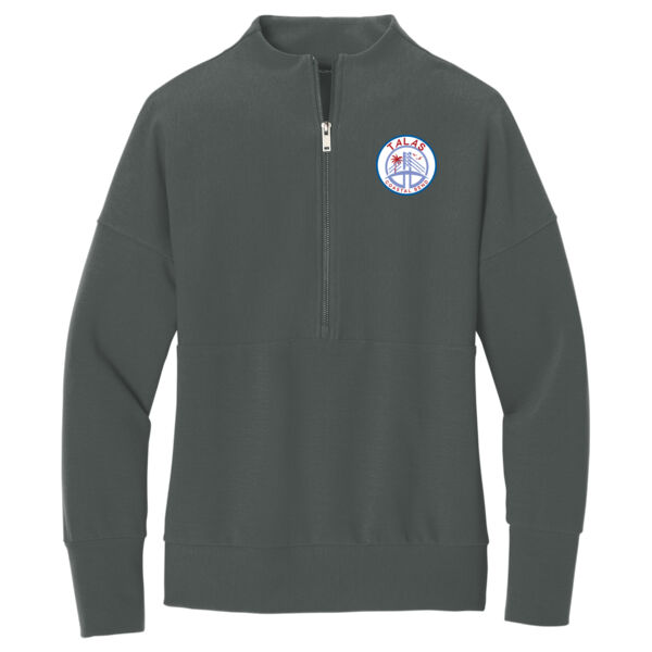 Coastal Bend Texas ALAS Printed - Women's Linear Texture 1/4 Zip Thumbnail