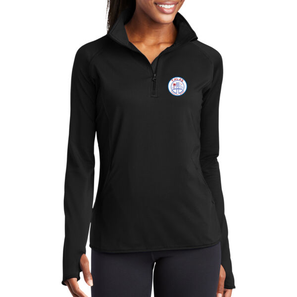 Coastal Bend Texas ALAS Printed - Ladies Sport Wick ® Stretch 1/4 Zip Pullover Thumbnail