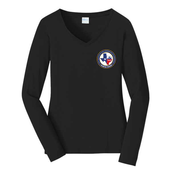 North Texas ALAS Printed - Women's Long Sleeve Fan Favorite V Neck Tee Thumbnail