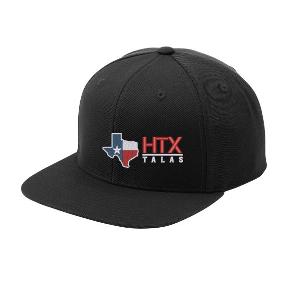 HTX ALAS Embroidered - Yupoong ® Flat Bill Snapback Cap Thumbnail