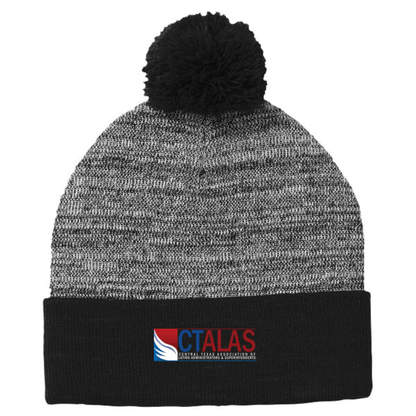 Central Texas ALAS Printed - Heather Pom Pom Beanie Thumbnail